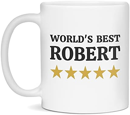 Најдобрата роберт кригла во светот, пет starвезда, подарок, бело 11-унца