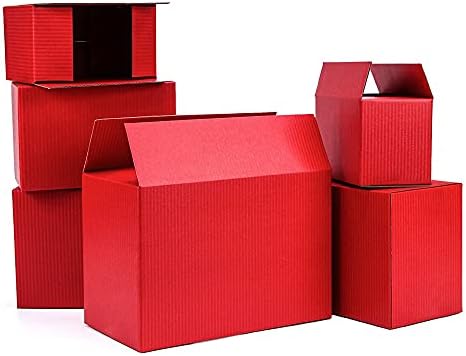LPZ914 5pcs/10pcs црвен картон брановидни хартија Складирање Мала Кутија ситница пакување подарок кутија поддршка прилагодено големина