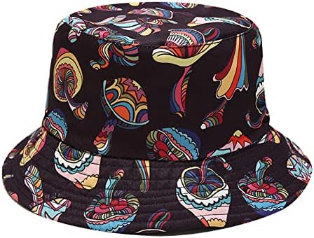 Капа за корпи за унисекс пакувачки реверзибилни печатени сонцето капи за жени мажи лето на отворено патување капачиња за плажа капачиња