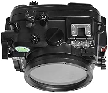 Seafrogs 40m/130ft Водоотпорна подводна камера кутија за куќиште за канон EOS M6 II+ EF-M 22mm f/2 леќи, вграден сензор за истекување