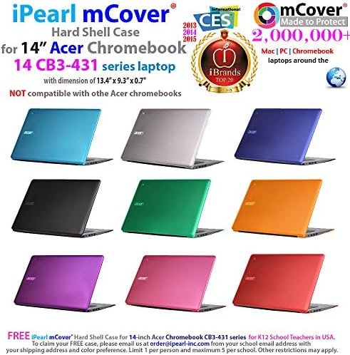 Случај за тврда школка Ipearl Mcover за 14 Acer Chromebook 14 CB3-431 серија лаптоп