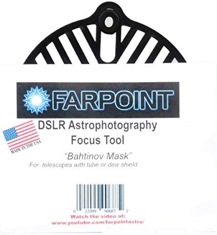 Фарпоинт Фп400 Бахтинов Фокус Маска За Телескопи Со Роса Штит или Предниот Крај Дијаметар од 2,5 до 4,5