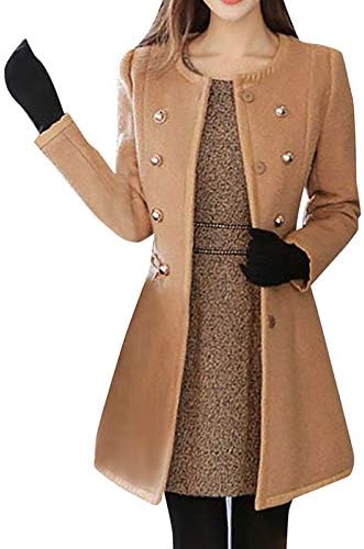 Ndvyxx Волна лапска рочка Парка палто жени топла надворешна облека, долга јакна со палто, изречена единечна градана облека Зимски палта