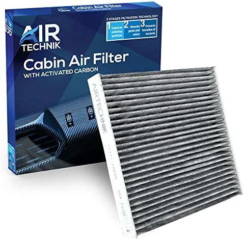 AirTechnik 27277-1ME0A филтер за воздух во кабината w/активиран јаглерод | Fits 2012-2013 Infiniti M35H, 2011-2013 M37, 2011-2013 M56,
