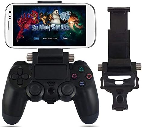 Jazmy мобилен телефон држач за држач за контрола на контролорот на контролорот за игра за PS4 контролер