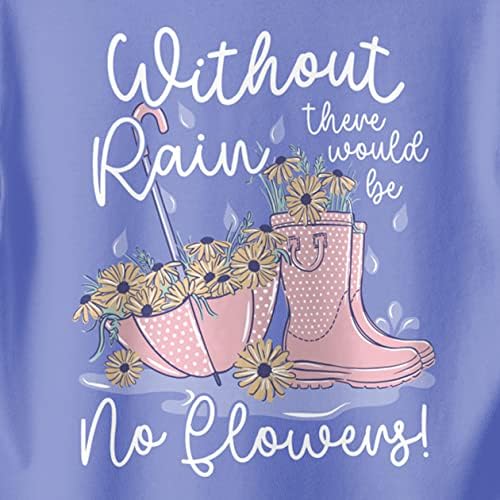 Без дожд без цвеќиња пролетни чадор чизми женски графички кратки ракави за кратки ракави