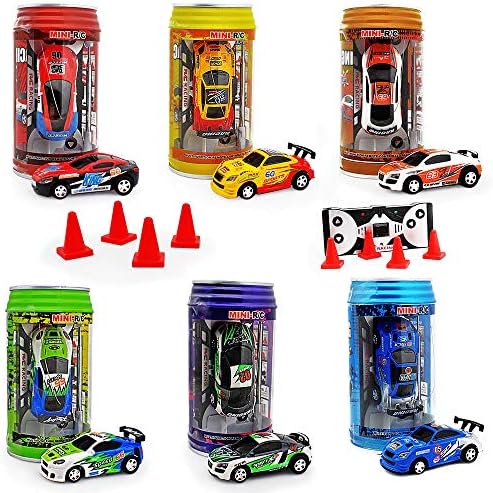 HAOMSJ Mini Coke може да го забрза RC Radio Remote Conrtol Micro Racing Car со LED Lingts Детски играчки подарок