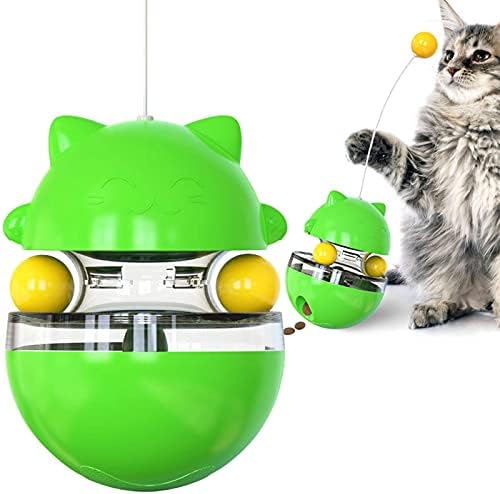 NC PET PET CAT TESER Мултифункционална грамофон што не е превртена храна за истекување на храна за мачки, отпорна на пад, отпорна на капка играчка за мачки