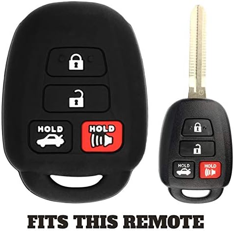 Заштита за далечински управувач на клуч за влез во клуч на клучеви, за заштитен случај на тава за надворешни школки за Toyota Camry