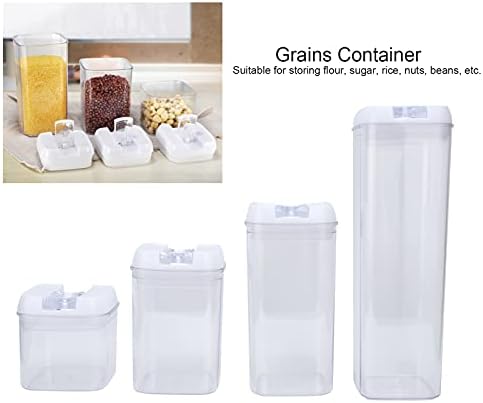 01 02 015 Зрна контејнер, лесен за употреба удобна кутија за складирање на храна со запечатен капак за складирање брашно за ореви