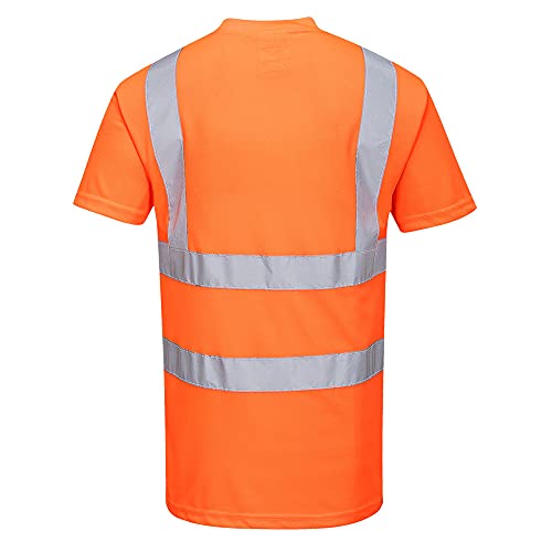 Портвест RT23 Рефлексивна безбедност Здраво на маицата S/S портокалова, X-LARGE