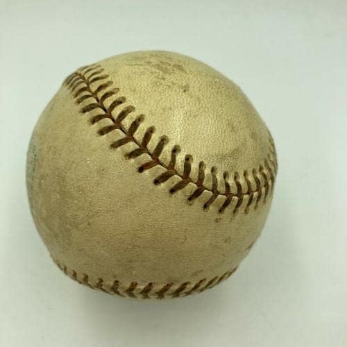 Ретка лиман Босток сингл потпишана игра користена бејзбол убиен во 1978 година JSA COA - MLB автограмирана игра користена бејзбол