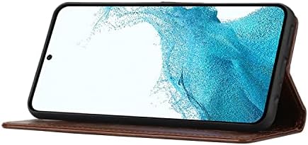 Заштитна Футрола Компатибилна Со Samsung Galaxy S23 Заштитна Кутија Во Стилот На Паричник Магнетна Тока Картичка Слот Заграда Нараквица Телефон