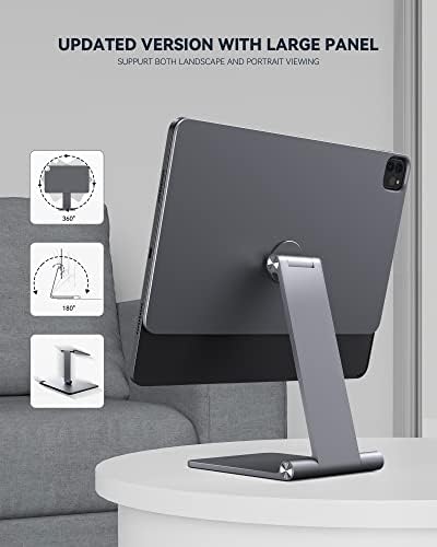 Lululook Magnetic iPad Pro/Air Stand, преклопен преносен прилагодлив магнетски држач за држачи за iPad ipad Pro Stand for Apple iPad