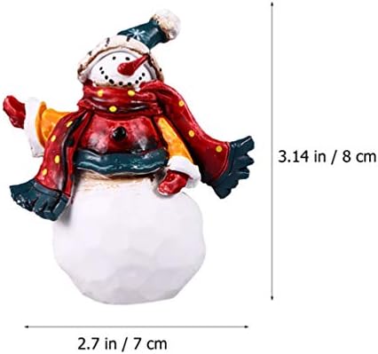 Кисангел Божиќна снежна фигура смола Снежам фигура за одмор Десктоп декорација за декорација на Божиќна забава