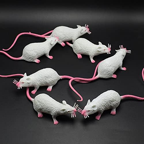 Среќнајами 2 парчиња Ноќта на вештерките лажен стаорец пластичен стаорец реалистична пластика глушец глувче глувци глувци стаорци реквизити за трик играчки за за