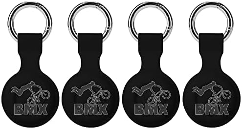 BMX Велосипед Печатени Силиконски Случај За AirTags Со Приврзок За Клучеви Заштитен Капак Пронаоѓач На Воздушни Ознаки Држач За Додатоци За Тракери