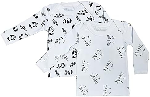 Органска памучна облека за бебиња со долги ракави маица сертифицирани