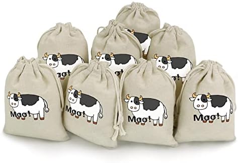 Смешни Врвки За Влечење Крави Торби За Складирање Торбички За Подароци За Бонбони За Повеќекратна Употреба Преклоплив И Компактен