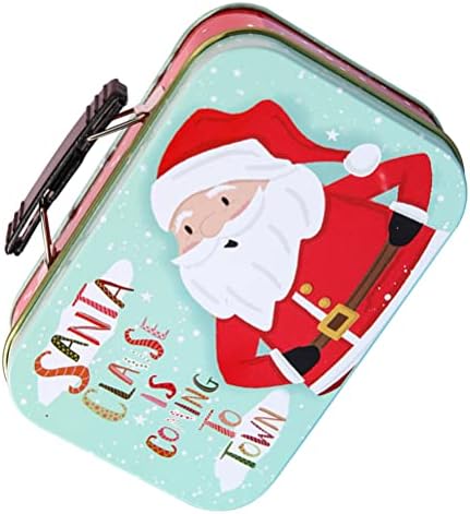 Кесјоо 1пц Божиќна Кутија За Бонбони Декоративна Кутија За Подароци Преносна Кутија За Складирање За Божиќен Декор