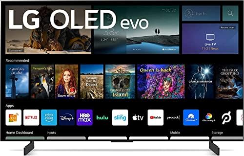 LG C2 серија од 55-инчен класа OLED EVO Gallery Edition Smart TV OLED55C2PUA, 2022 година-4K телевизор со AI, Alexa вграден