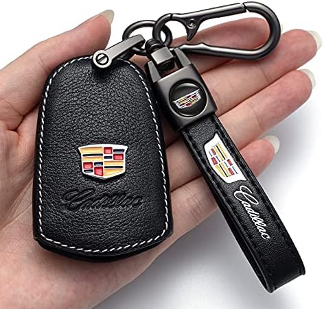 Замена на клуч за клучеви за клучеви за Acroa Car за Cadillac Key FOB Cover 2015-2018 Паметни додатоци за далечински управувач со далечински