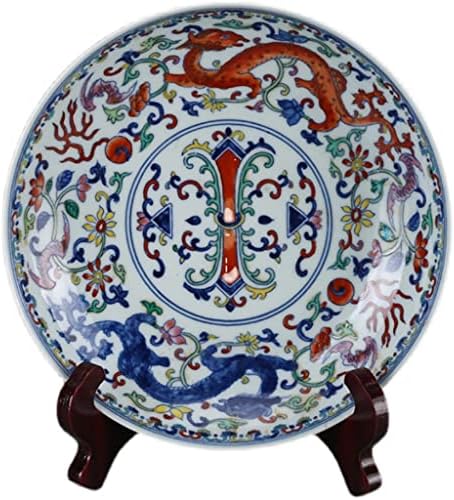 Yfqhdd Декоративна чинија Античка порцеланска колекција дневна соба Домаќинство порцеранска декорација креативни занаети