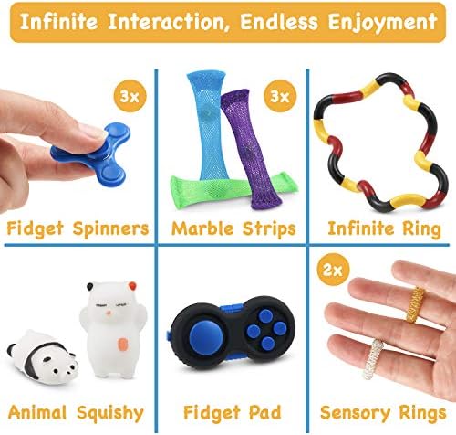 Сензорни играчки за фигури 23-пакувања-играчки за олеснување на стресот за фокус и смиреност-кутија за играчки и забави Фаворит