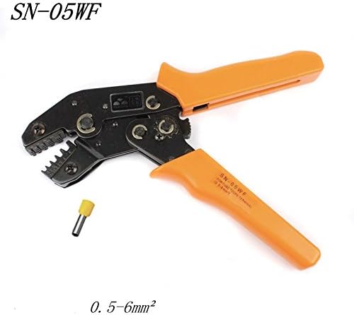 SUYEP SN-05WF Ratcheting Wire Crigping Plier Tools за изолирани терминали и конектори за задникот Кримпер, мини европски стил