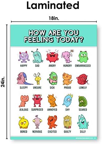 Табела за чувства За Деца Табелата За Емоции е идеална за Постери во Училница или Украси Во Училница