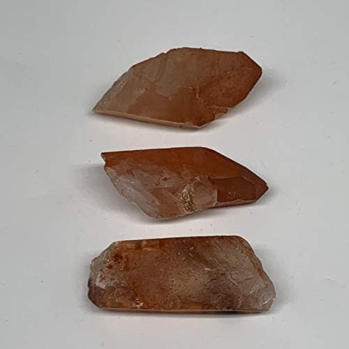 Watangems 3pcs, 47.9g, 1,7 - 1,8 Мал природен црвен кварц кристал прекинат, примероци од минерали, скапоцен камен, Reiki Energy,