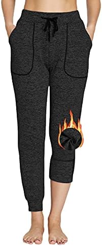 Амој женско руно наредени џемпери наредени термички затегнати активни џогери панталони Зимски салон за вежбање Панталони