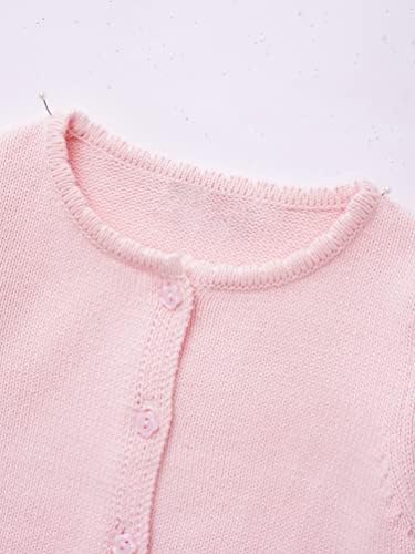Yizyif бебе девојчиња плетени кардиган цветни мали деца џемпери за џемпер надолу