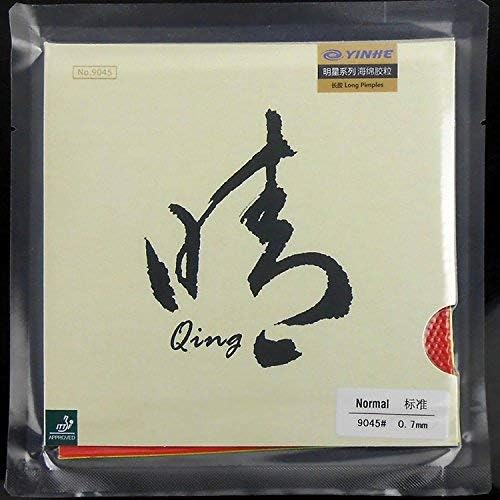 Yinhe Qing 0,7 mm нормално со долги пипчиња од гумен лист за тенис на маса