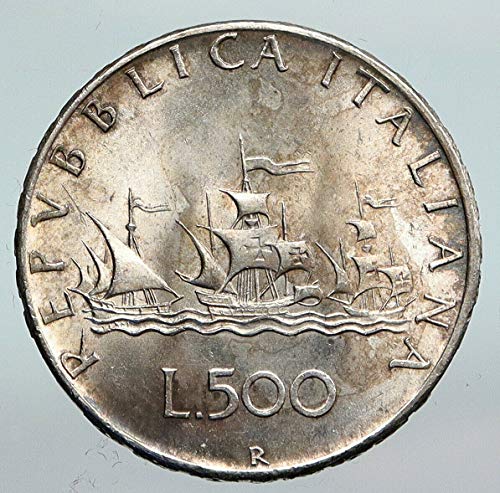 1966 година ИТ 1966 Италија Кристофер Колумбос Откријте АМЕ 500 лири добро неизвесно