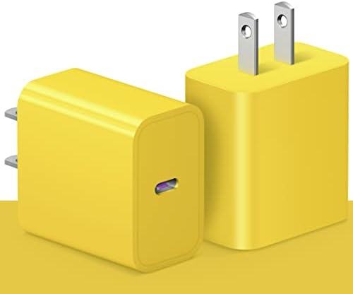 [2 пакет] USB C Chargerид полнач, iPhone Charger Block 20W PD адаптер за напојување компатибилен iPhone 14/14 Pro/14 Pro Max/14 Plus/13 12 11