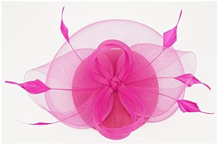Factsенски фасцинатори од 20 -тите години од 50 -тите години на фердуција фасцинаторски панделки цветни мрежи Дерби капа за Ноќта
