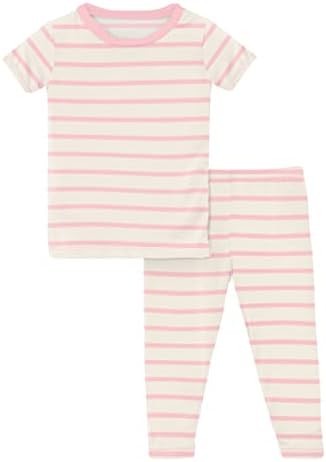 Панталони со панталони со кратки ракави со кратки ракави, поставени со панталони, печатење со панталони, бебиња и детски пижами сет