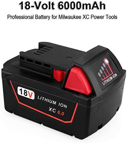 Адаптер за батерии Biswaye V6 компатибилен со Milwaukee M18 Замена на батеријата за Dyson V6 безжична вакуумска батерија, 2 пакет 18V 6.0AH