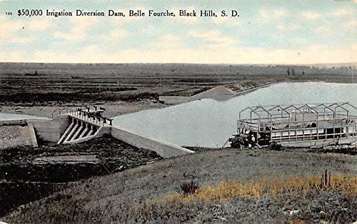 Наводнување за пренасочување на браната Бел Форче Блек Хилс, разгледници на СД Јужна Дакота
