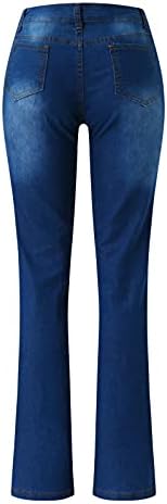 Xiloccerенски тексас панталони со пакувања со пакет модни обични печати Супер истегнување панталони дами удобни слаби фармерки