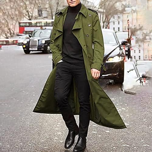 Ymosrh машки палта зимски машки долгогодишни луксузни ровови со целосна должина палто со долга волна јакни за мантил за мажи