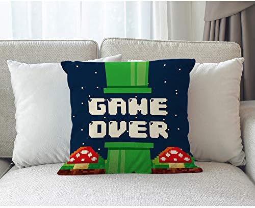 Beabes Pixel игра фрлајте перница гроздобер забавна видео игра преку габа бела облак црвен печурки плоштад фрлаат перници за перници за мажи жени момчиња девојчиња дома