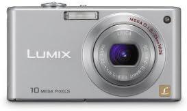 Panasonic DMC-FX37S 10MP дигитална камера со стабилизиран зум на мега со широк агол со широк агол
