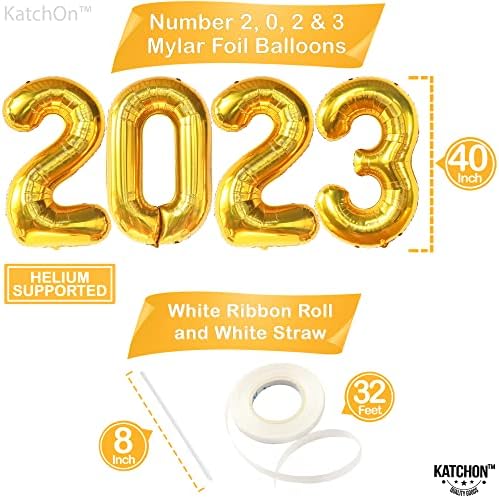 Среќна нова година очила 2023 година - Пакет од 12 | Нови години фото штанд реквизити 2023 | Огромна, Нова Година на забави за забави 2023