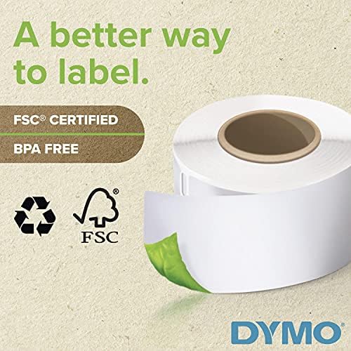 Димо автентични LW повеќенаменски квадратни етикети | Етикети на Dymo за печатачи на етикети, одлични за баркодови, 1 ролна од 750