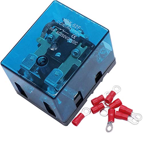 TWTADE/JQX-62F-2Z COIL напон 80A DPDT ElectronMagnetic Relay, висока моќност на реле AC 110V + SSR-40 DD 40A DC 3-32V до DC 5-60V SSR