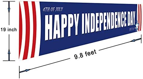 Голем среќен транспарен ден на Денот на независноста, 4 -ти јули во САД, Денот на независноста, знак голема огромна декорација