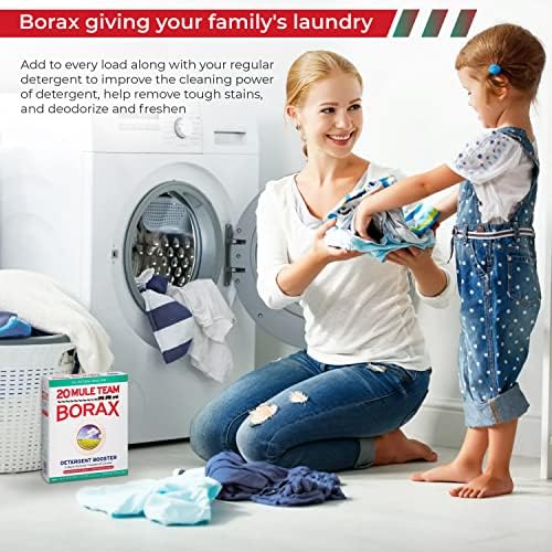 Агент за чистење на Borrax за отстранување на дамки - Засилувач за детергент и чистење за перење - повеќенаменски дом за чистење во прав и дезодоризатор - со задоволува?