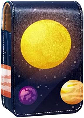 Вселенски Планети Сонце Кармин Торба Со Огледало За Жени Шминка Чанта Деверуша Подарок